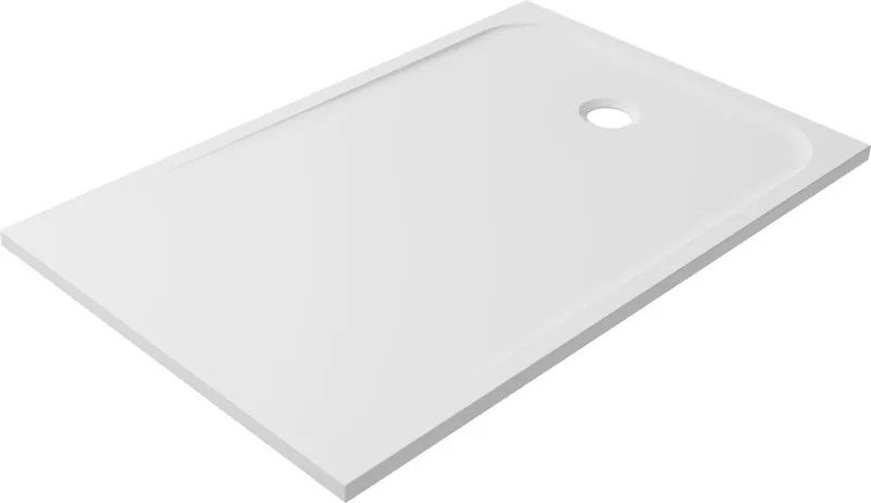 Piatto doccia SENSEA in composito minerale di resina gelificata bianco L 90 x L 140 x H 3.2 cm opaco