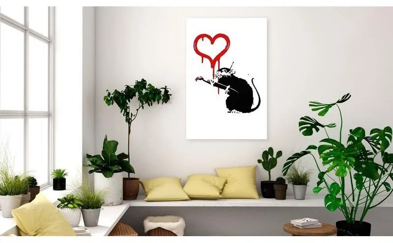 Quadro  Love Rat (1 Part) Vertical  Larghezza x Altezza Home decor 80x120