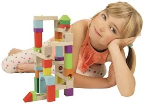 Detoa pista per biglie di legno