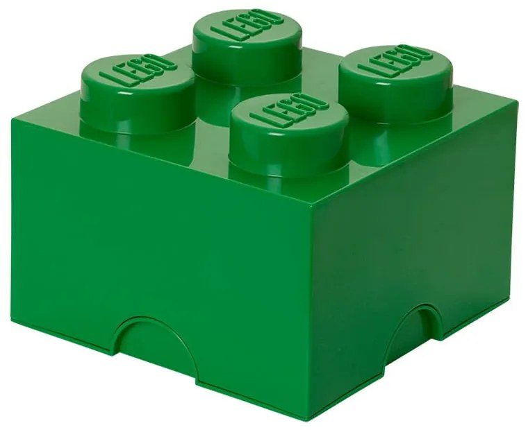 Scatola portaoggetti verde quadrata - LEGO®