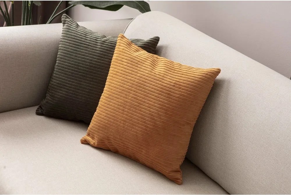 Federe decorative in set in velluto a coste 2 pz 43x43 cm – Mioli Decor