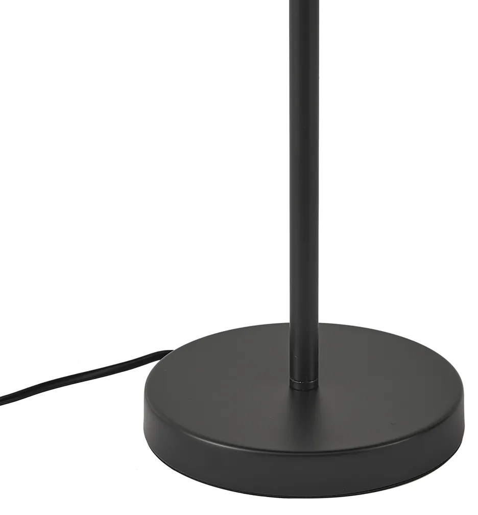Lampada da tavolo retrò in acciaio nero 45 cm - Pauly