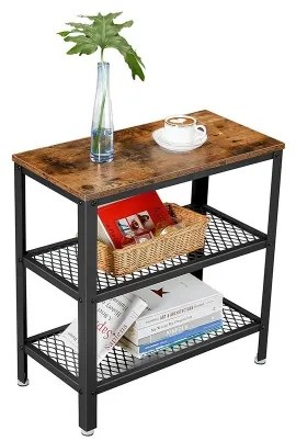 Tavolino ELDUR marrone/nero