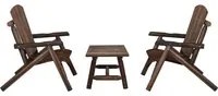 Set Divani da Giardino 3 pz in Legno Massello di Abetecod mxl 124406