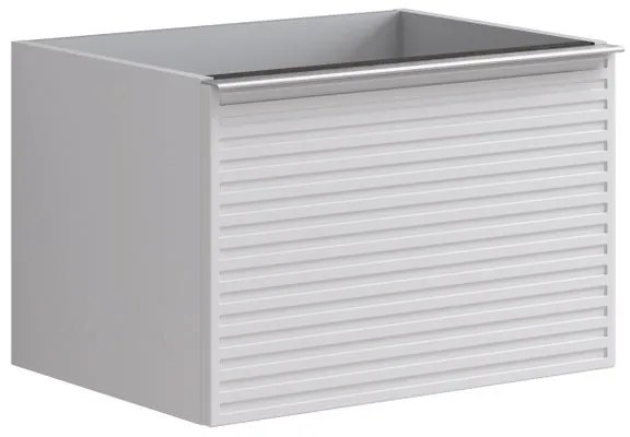 Mobile da bagno sotto lavabo Pixel stripes bianco laccato opaco L 60 x H 40 x P 45.5 cm 1 cassetto, lavabo non incluso