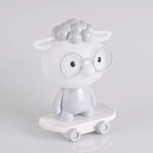 Lampada notturna LED dimmerabile per bambini LED/2,5W/230V peccora grigia