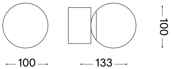 Ideal Lux - Applique a LED PERLAGE 1xG9/3W/230V oro/bianco