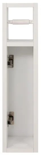 Mobiletto con porta carta igienica STAR 65x15 cm bianco