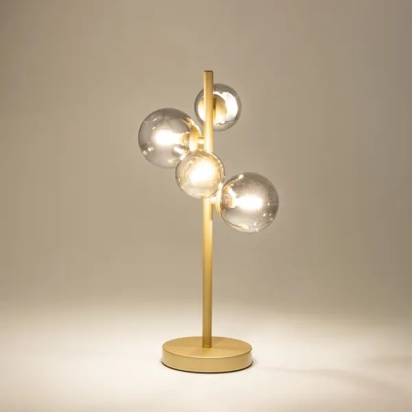 Brilagi - Lampada da tavolo LED MILLA 4xG9/3W/230V oro/fumé