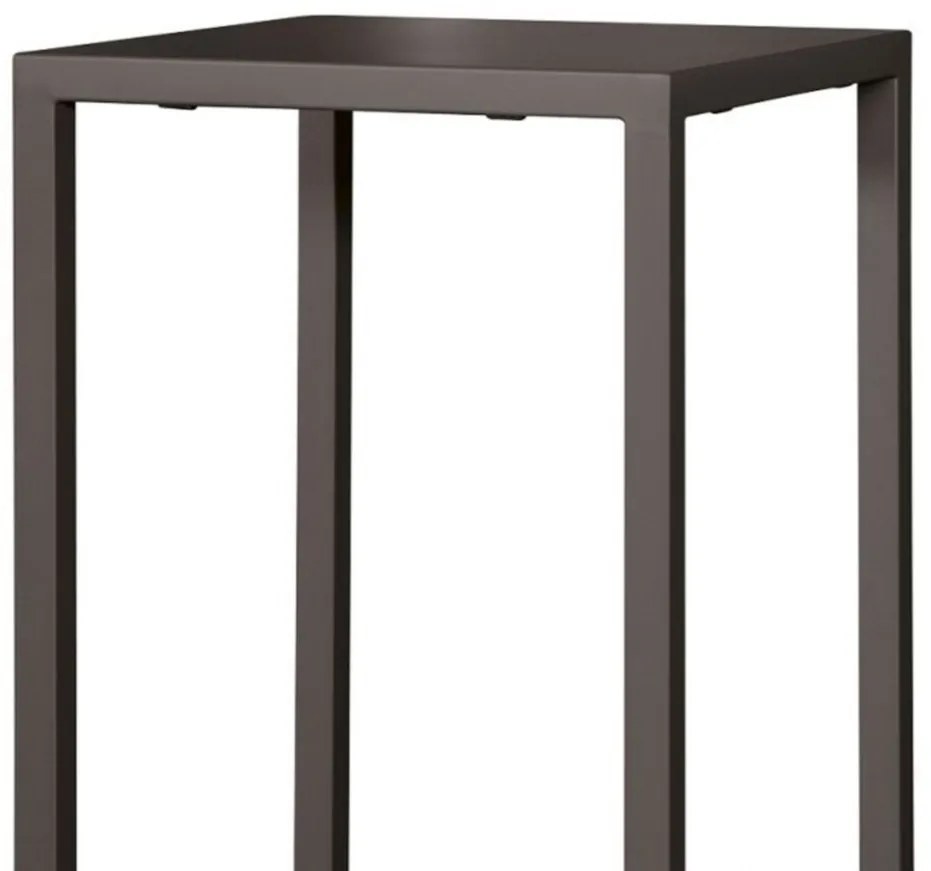 Tavolo alto ZURIGO in metallo antracite 60&#215;60 cm, impilabile