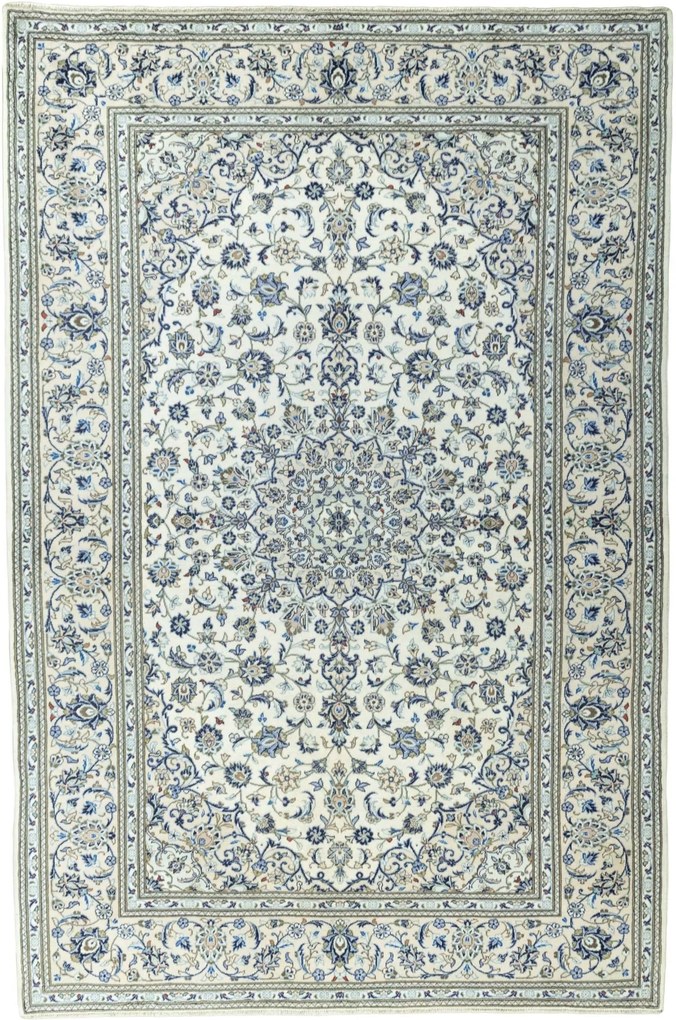 Kashan Tappeto persiano 200x300 Beige (Iran) Annodato A Mano