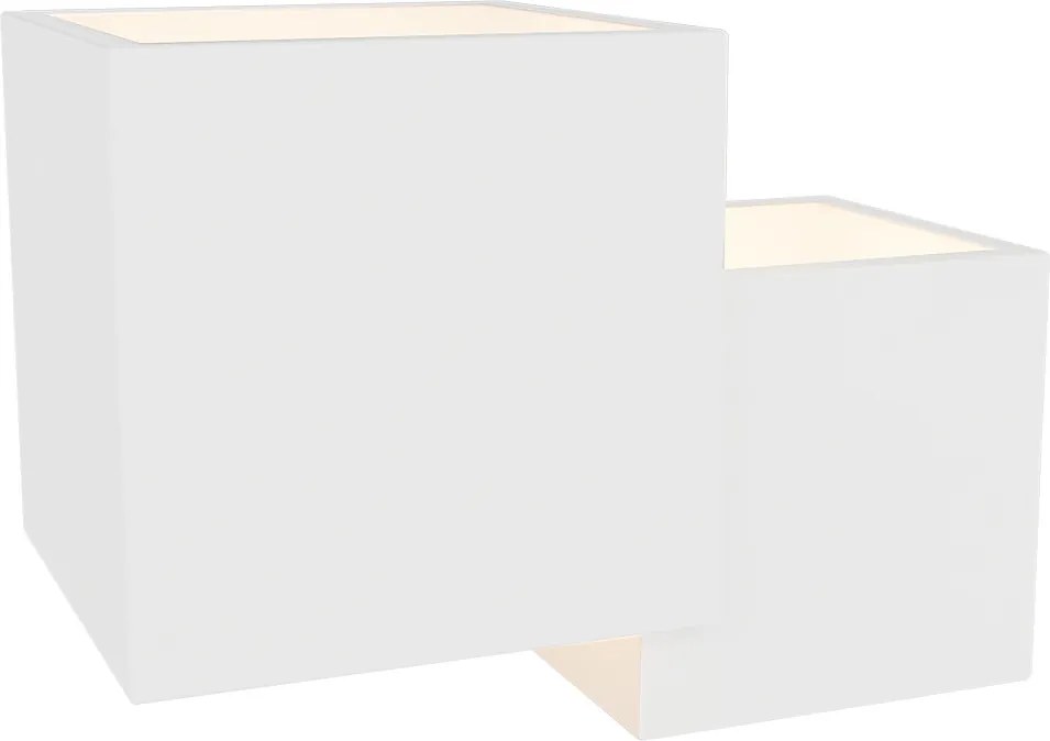 Applique da Parete 2xG9 PARALLEL 2 in Gesso Pitturabile