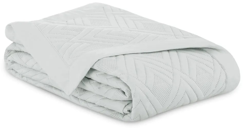 Copriletto grigio chiaro in microfibra con rivestimento trapuntato 170x210 cm Ophelia – Restilo
