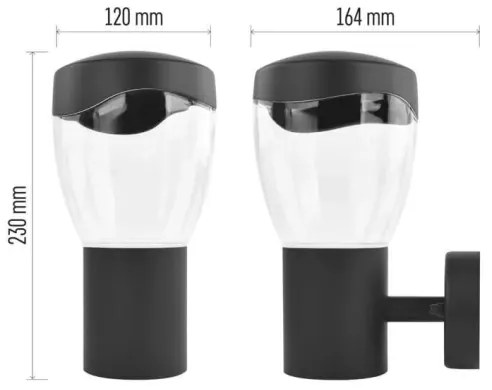 Applique da esterno ARTEO 1xE27/15W/230V IP44