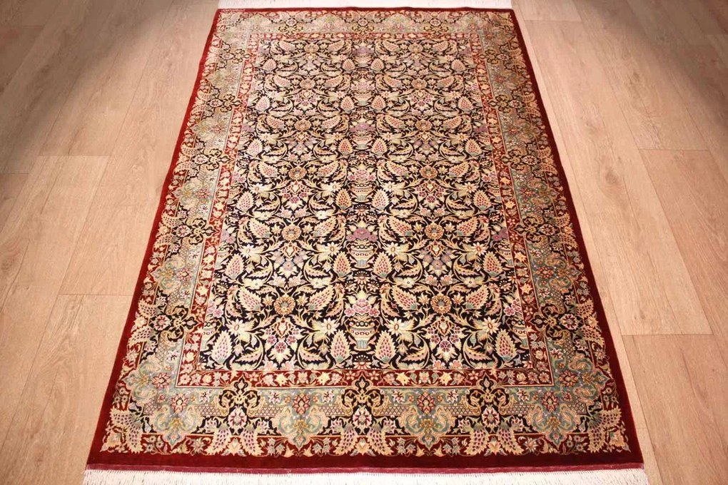 Ghom Tappeto 100x150 (Iran) Annodato A Mano