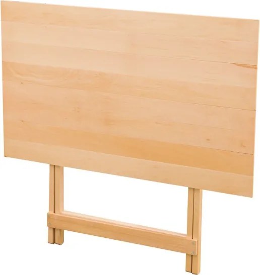Tavolo pieghevole richiudibile in legno di faggio Naturale 60X77