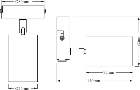 Osram - Faretto ELEMENTAL 1xGU10/6W/230V