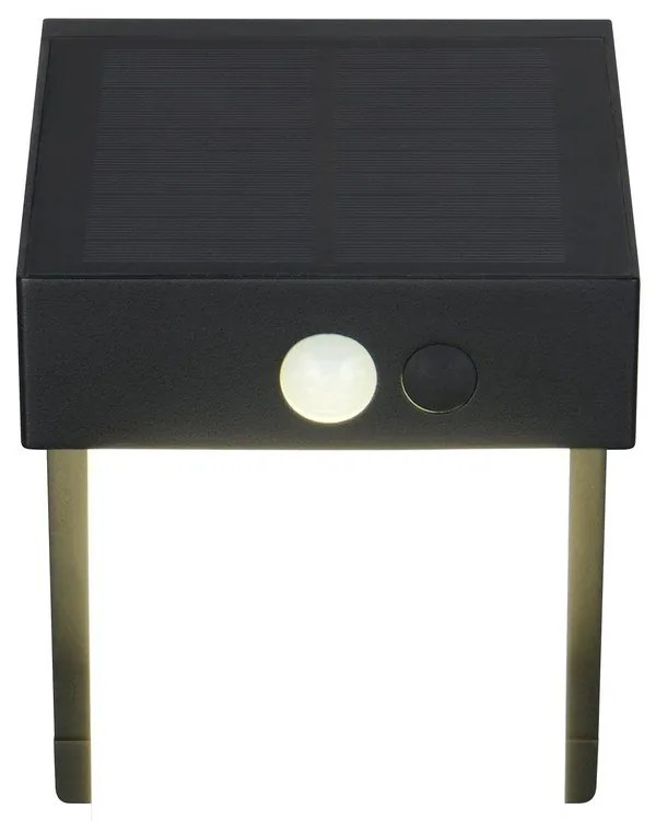 Illuminazione esterna LED con alimentazione a pannelli solari con sensore di movimento da parete (altezza totale 14 cm) Colombo – Trio