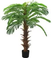 Palma Cycas Artificiale con Vaso 140 cm Verde 336307