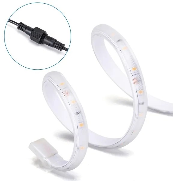 Aigostar - Striscia solare LED dimmerabile LED/20W/3,2V 20 m 2700K IP65 + telecomando