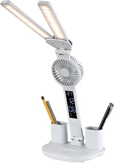 Rabalux 74030 - Lampada da tavolo LED dimmerabile con ventola NOVILO LED/7W/5V