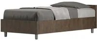 Letto Singolo 80x190 cm Nuamo - Contenitore,Noce