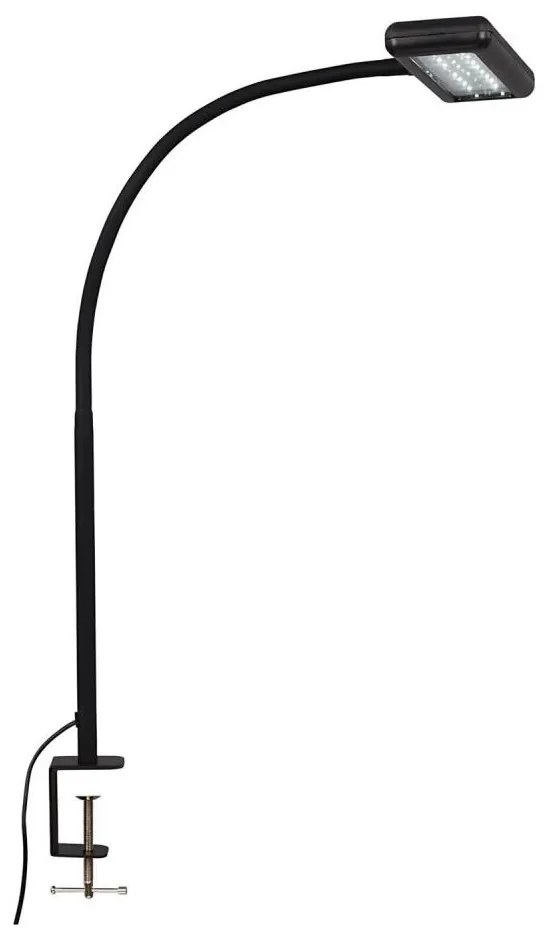 Brilo - LED Flessibile lampada da tavolo con clip TRASNA LED/7,5W/230V nero