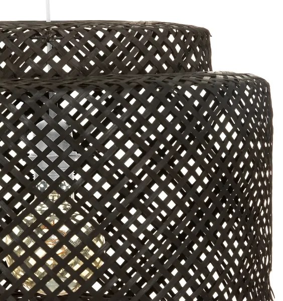 Atmosphera - Lampadario a sospensione con filo LIBY 1xE27/40W/230V bambù/nero