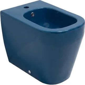 Bidet filomuro TUTTOEVO OLYMPIA CERAMICA L 36 x H 42 x P 53 cm blu lucido