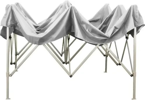 Gazebo richiudibile pieghevole 3 X 2 Bianco ricoperto in PVC impermeabile