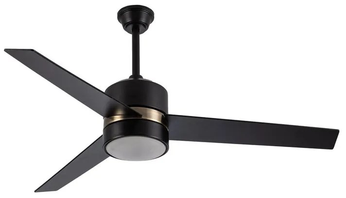 Ventilatore da soffitto Maki nero, Ø 132 cm, CCT, dimmerabile, SULION IP20