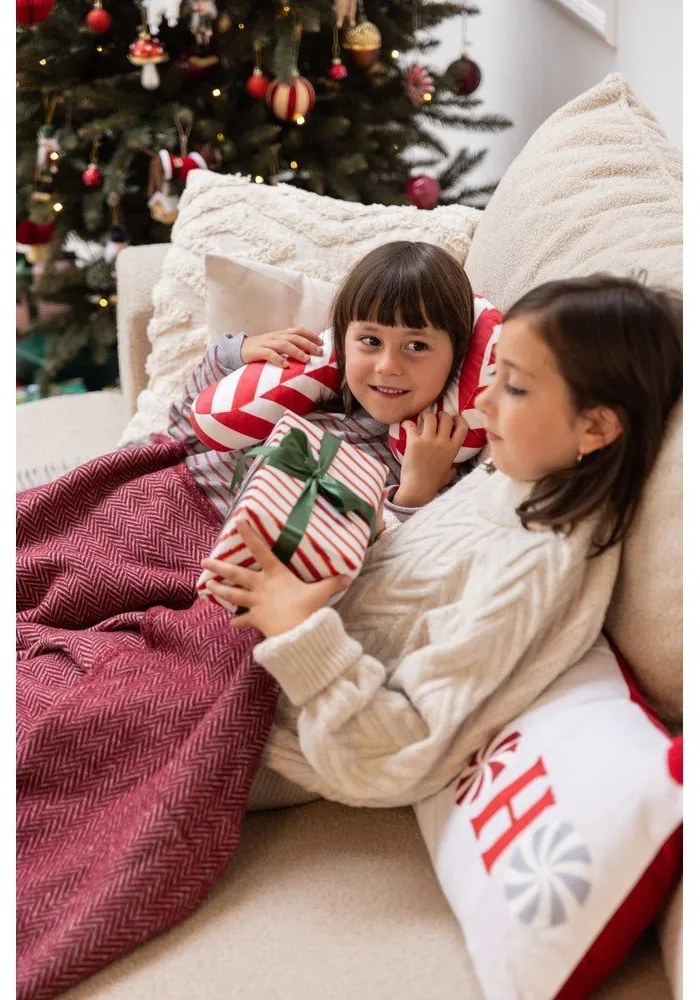 Cuscino decorativo con motivo natalizio 50x30 cm Candy Cane - Catherine Lansfield