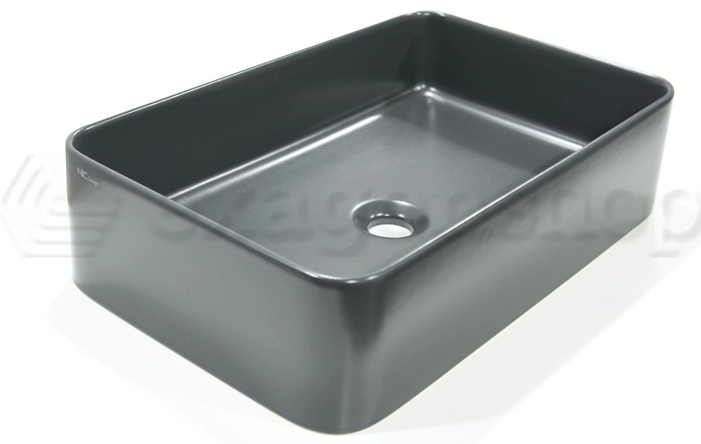 Lavabo 55x36 Rettangolare seconda scelta Basalto Matt Semplice 001481049 Nic