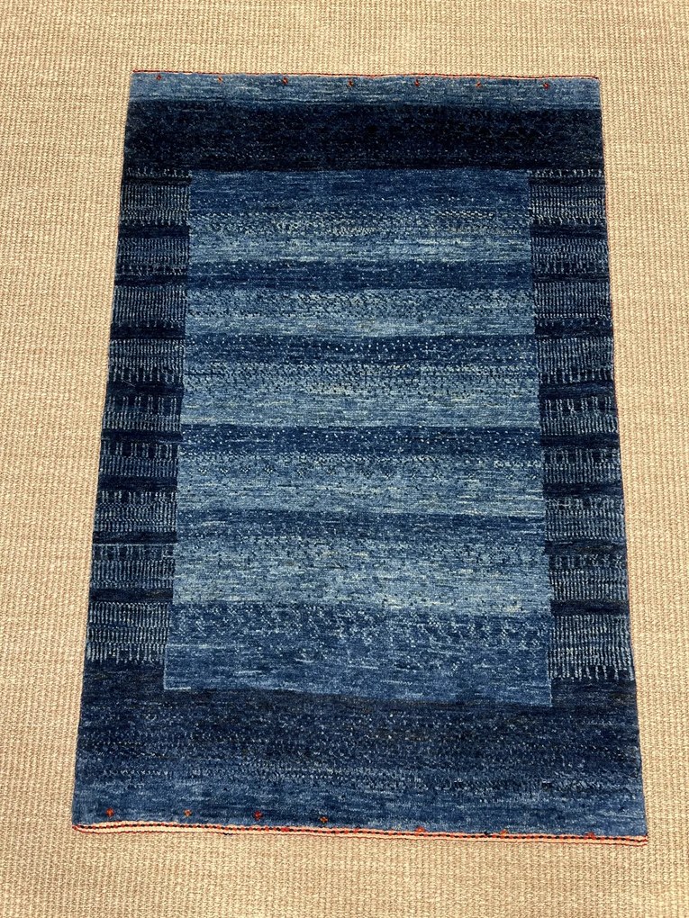 Loribaft Tappeto persiano 70x100 Blu (Iran) Annodato A Mano