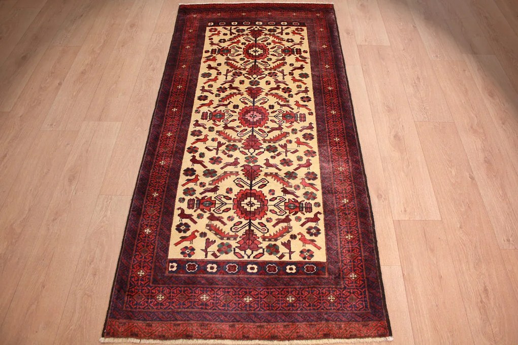 Beluch Tappeto 210x100 (Iran) Annodato A Mano