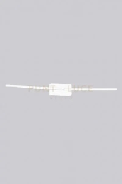 Tubular  applique a parete tubolare doppia bianco opaco, led 8w,640...