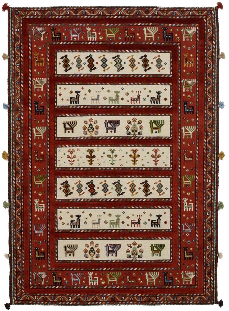 Tappeto 130x190 (Indian) Annodato A Mano