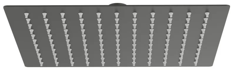 Soffione doccia Soffione Cometa 25x25cm gungrey in inox AQUASANIT