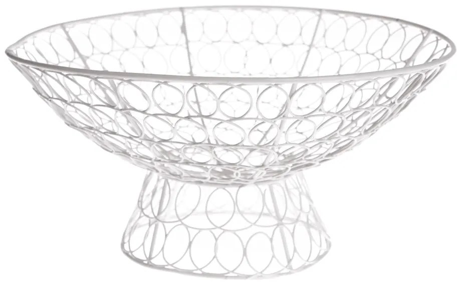 Ciotola da portata in filo di ferro bianco - Dakls