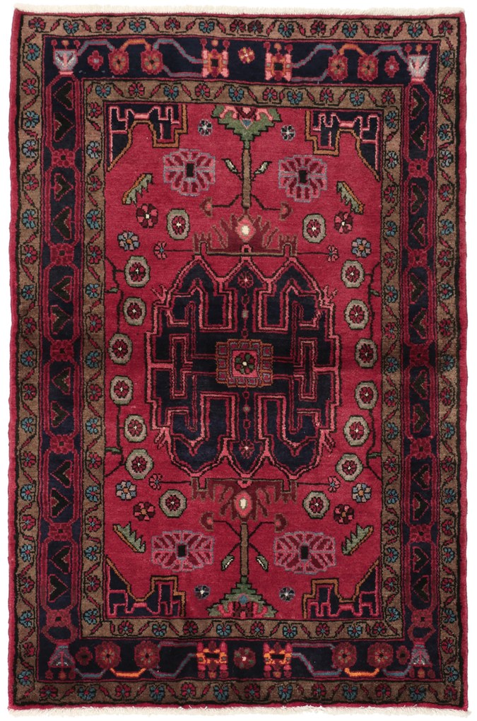 Hamedan Tappeto 160 x 110 (Iran) Annodato A Mano