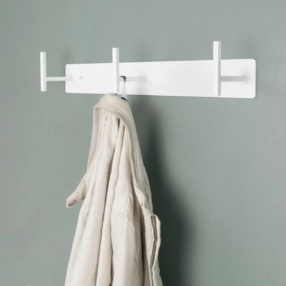 Attaccapanni da parete bianco in metallo 44 cm Chapman – Spinder Design