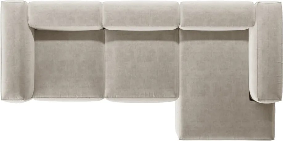 Divano angolare beige (con penisola a destra/con chaise lounge) Bergamo – Cosmopolitan Design