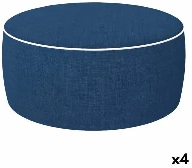 Pouf Gonfiabile Aktive Blu Marino Classico 53 x 23 x 53 cm (4 Unità)