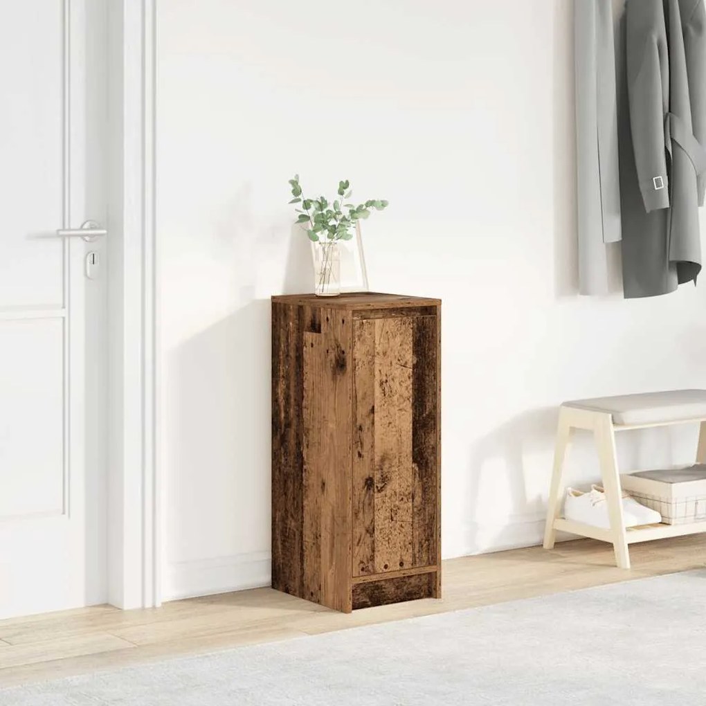 Scarpiera Legno Antico 29,5x34x76 Cm İn Legno Multistrato /