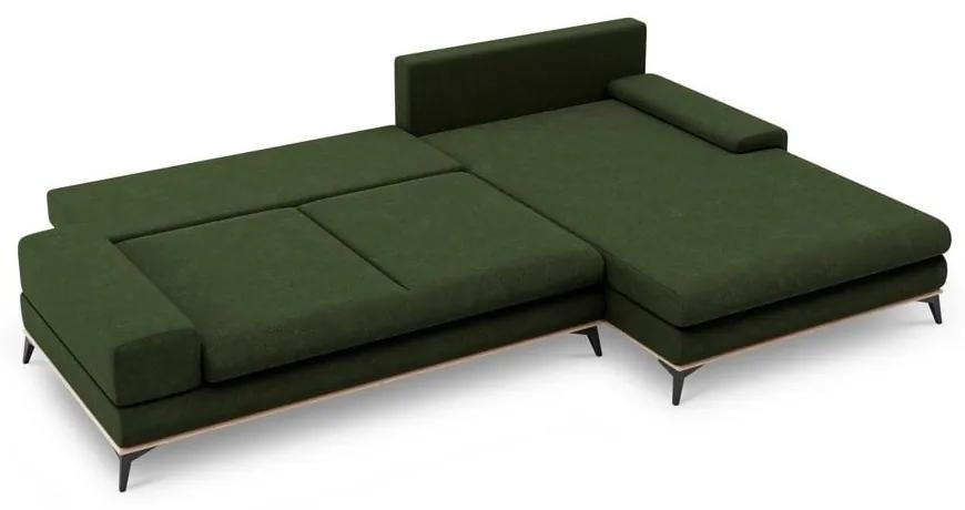 Angolo del divano letto verde bottiglia, angolo destro Planet - Windsor &amp; Co Sofas