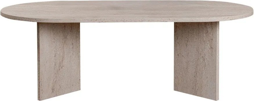 Tavolino da salotto beige semilucido 60x119 cm Sable – Kalune Design