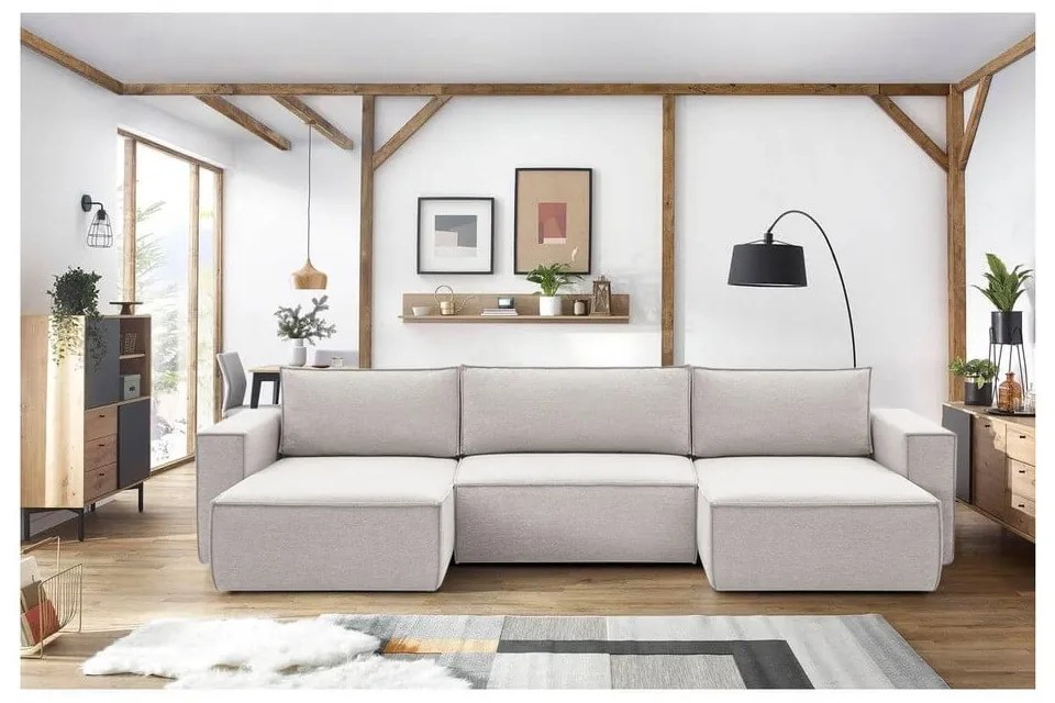 Divano angolare beige (a U) Nihad structural - Bobochic Paris