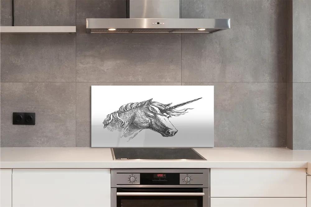 Rivestimento parete cucina Unicorno di disegno 100x50 cm