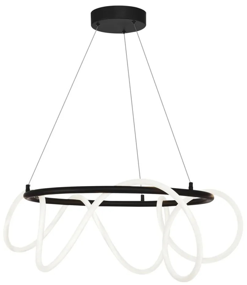 Zuma Line 20006PL-BK - Lampadario LED a sospensione con filo BALBO LED/58W/230V 3000/4000/6000K