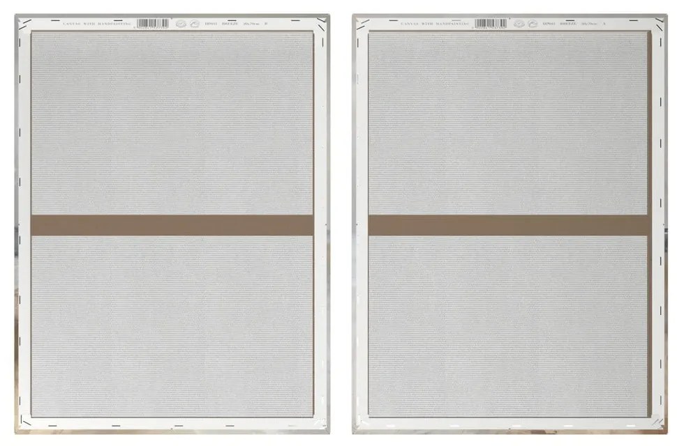 Set di quadri con elementi dipinti a mano 2 pz 50x70 cm Breeze – Styler